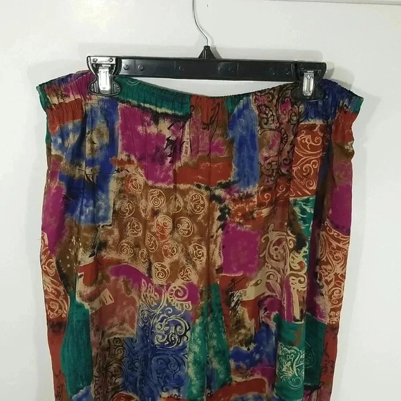 {Jo Hardin} Vintage Abstract Print Cullotes Pants - Picture 5 of 15
